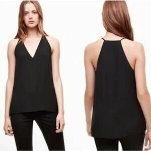 Aritzia Babaton Morris V-Neck Blouse Sleeveless Racerback Tank Top Camisole